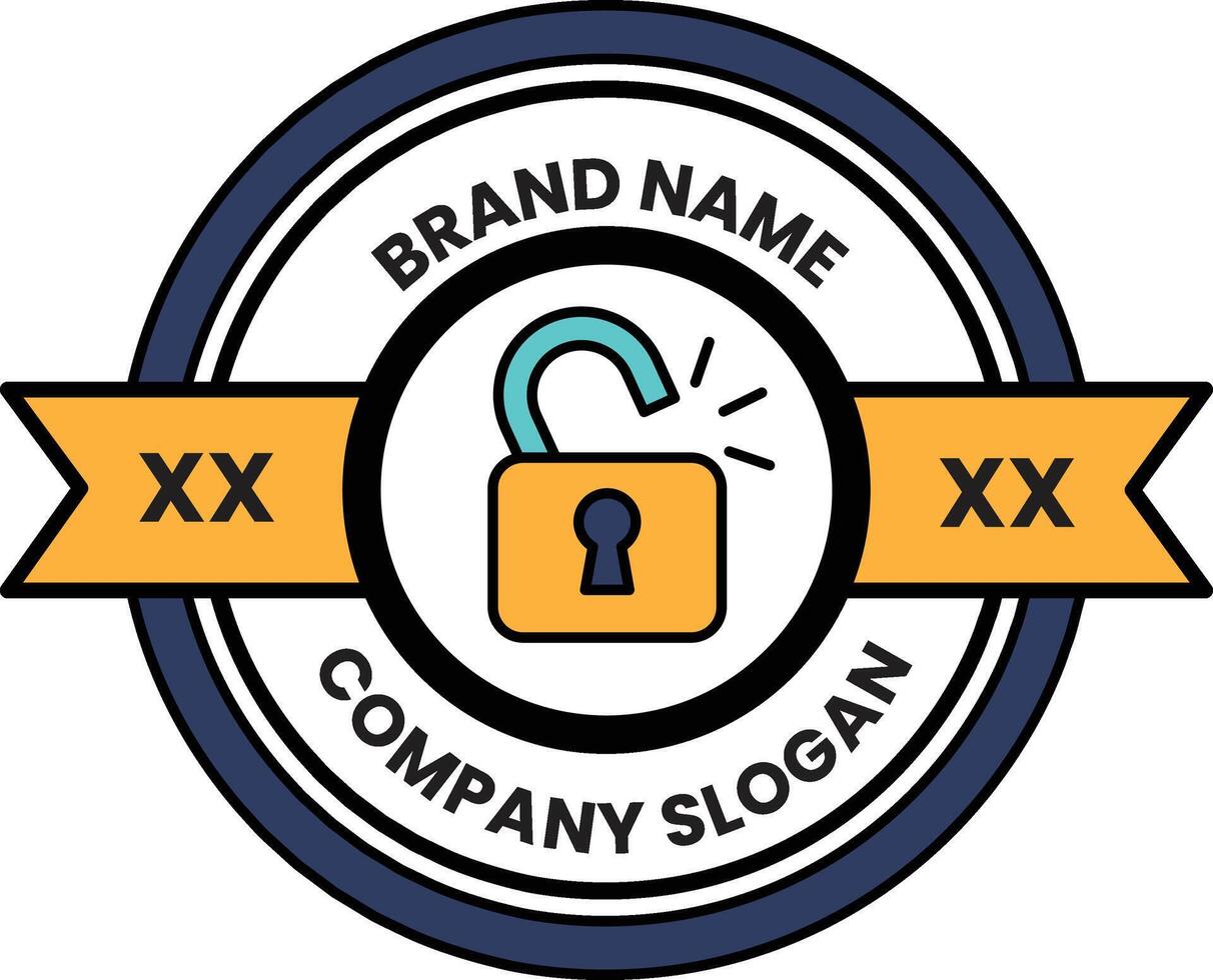 A logo for a company that sells locks vector