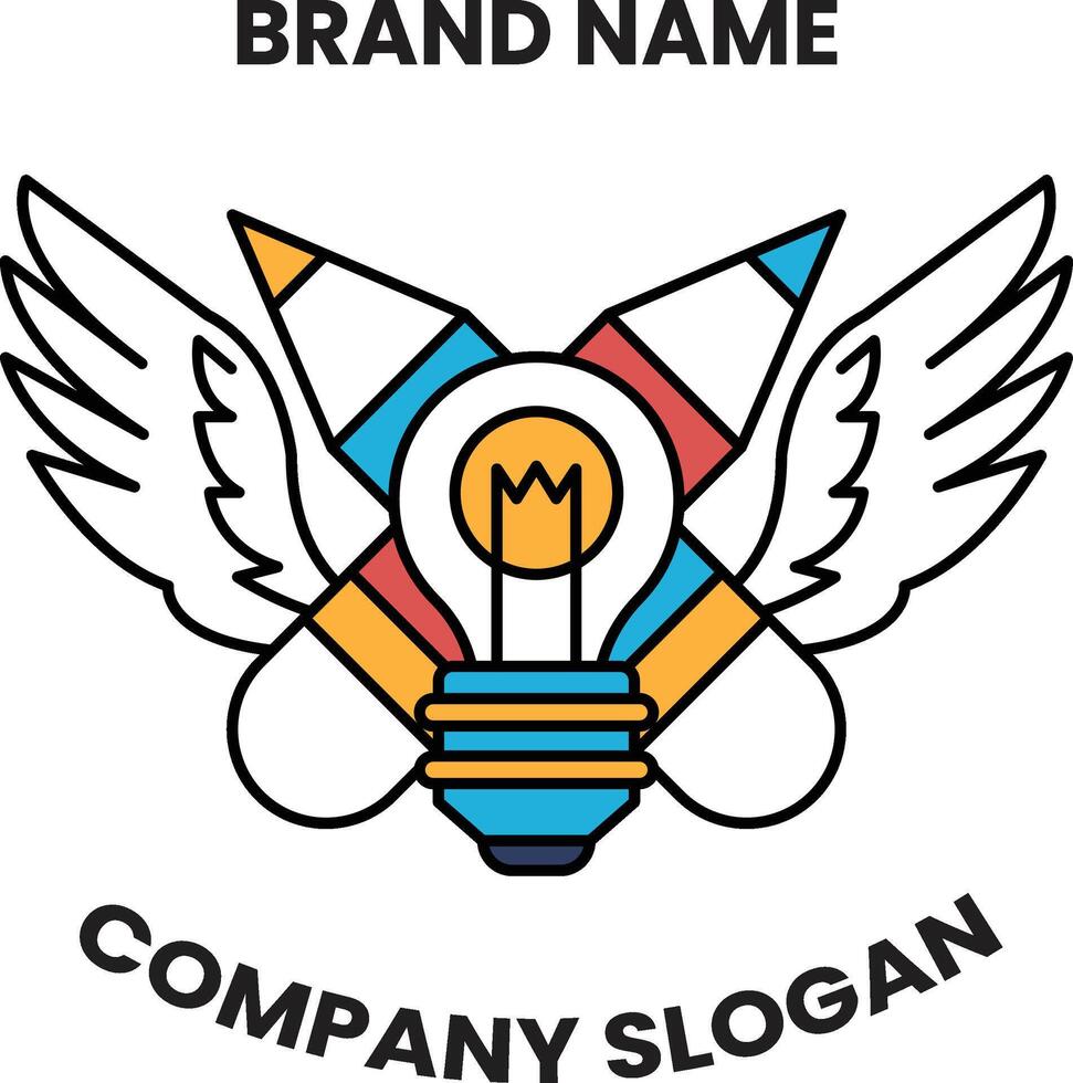 A logo for a company that is about creativity and innovation vector