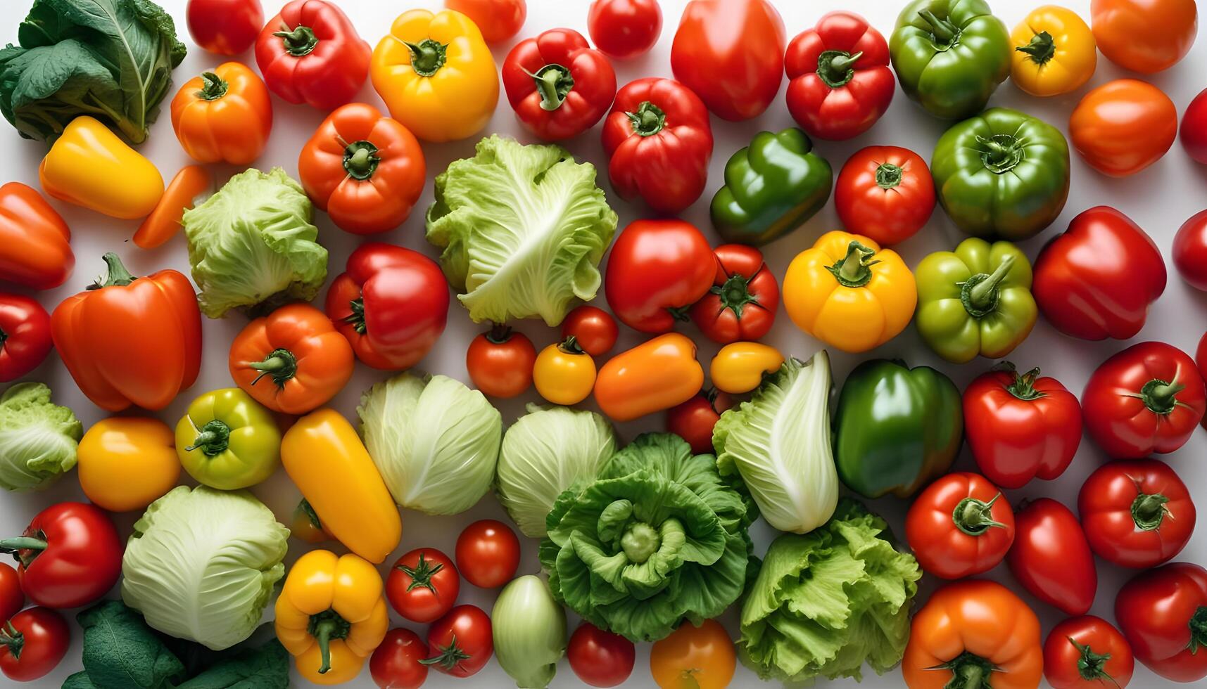 A large group of different colored vegetables photo