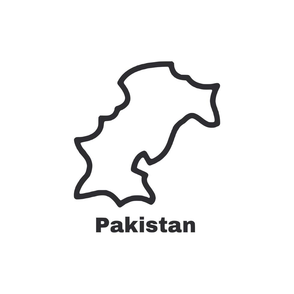 A map of Pakistan vector