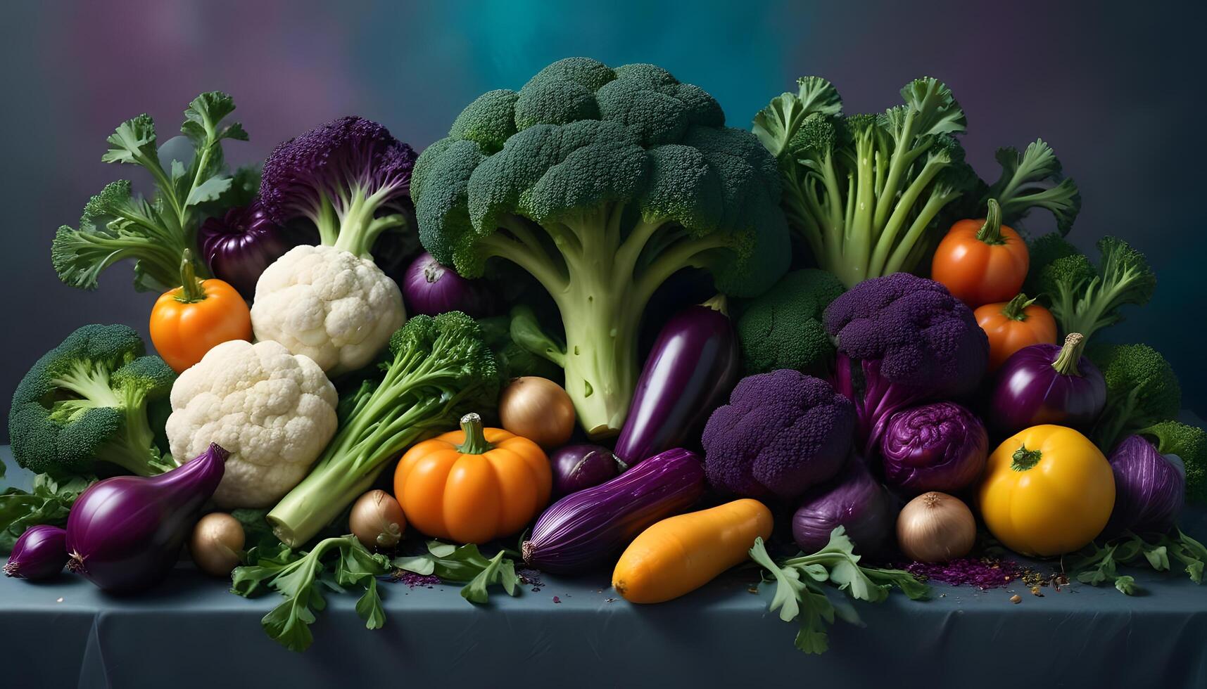 A table full of different types of vegetables photo