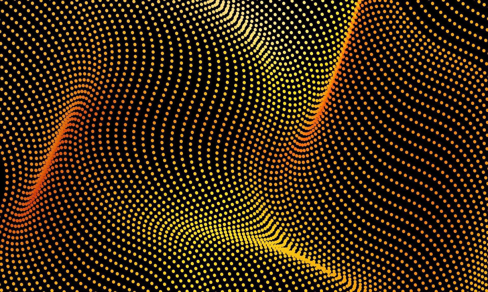 Abstract waving particle technology background design. Abstract wave moving dots flow particles, hi-tech and big data background. luxury gold dots pattern. vector