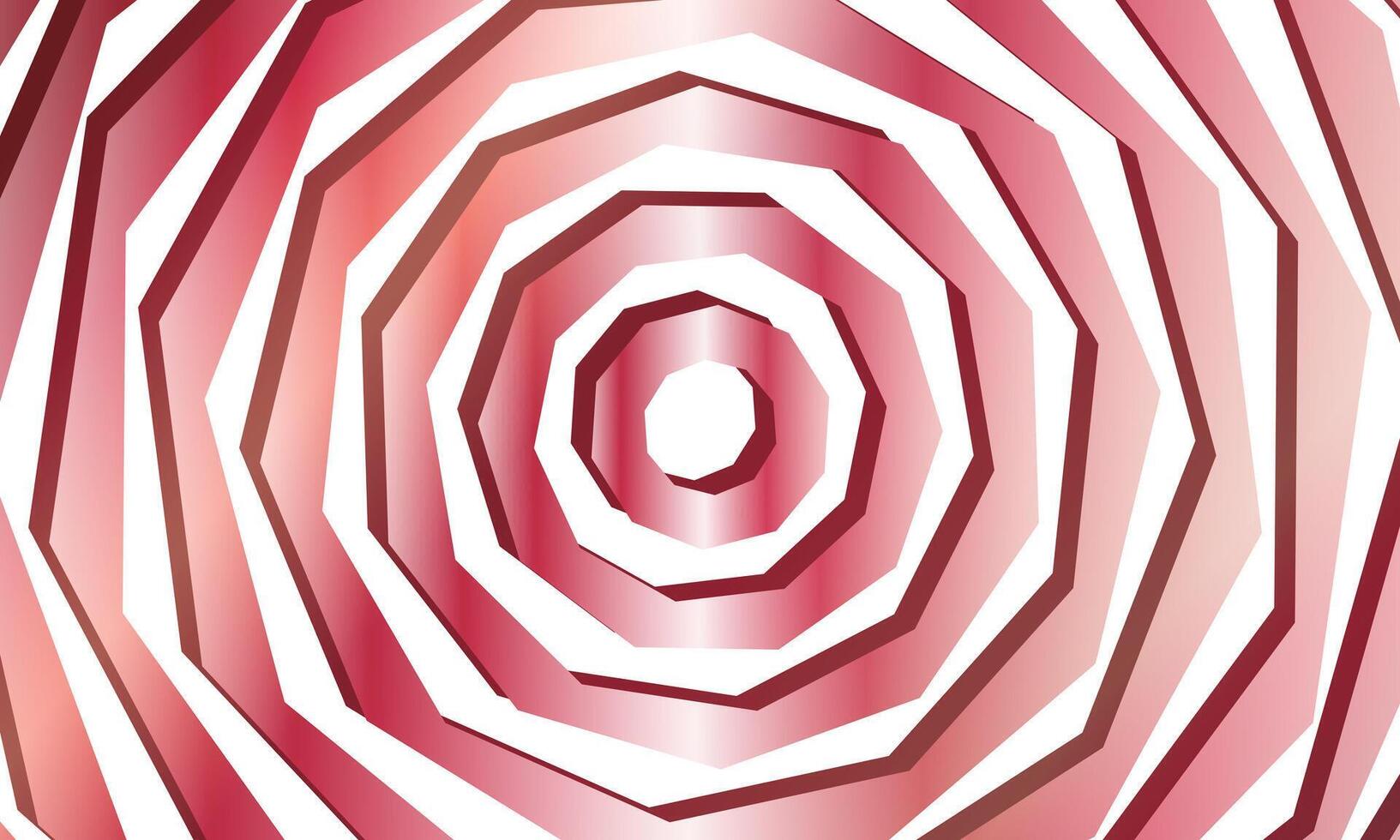 Abstract circle line pattern spin red and white stripes. rotating lines. vector