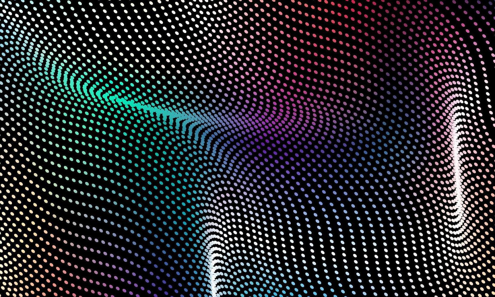 Abstract waving particle technology background design. Abstract wave moving dots flow particles, hi-tech and big data background. shiny colorful futuristic background. vector