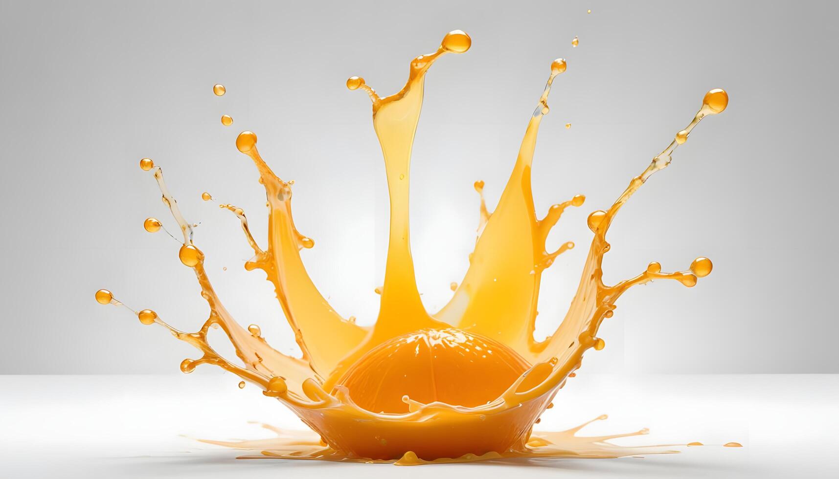 Orange juice splash photo