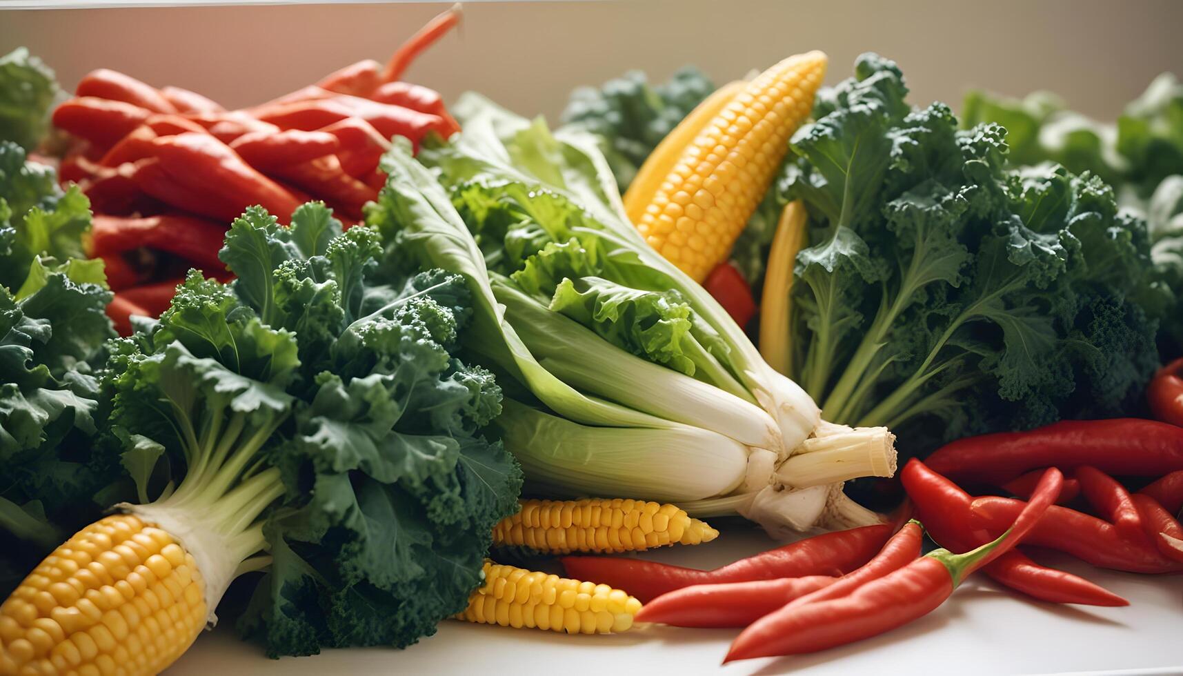 A variety of vegetables are arranged in a white container photo