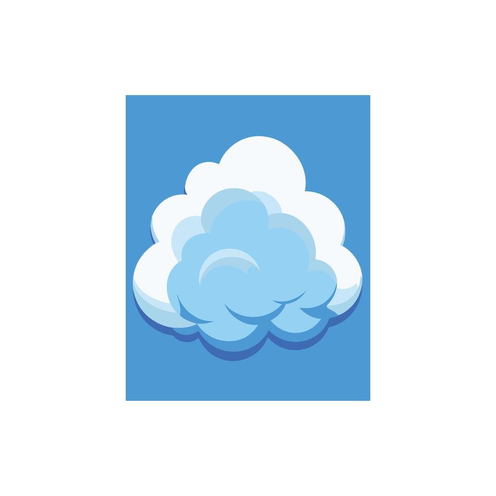 Drifting Dreams A Minimalist Cloud Illustration Design vector