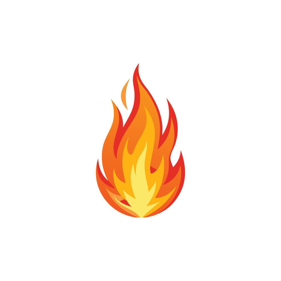 Ethereal Ember A Simple Yet Striking Fire Design vector