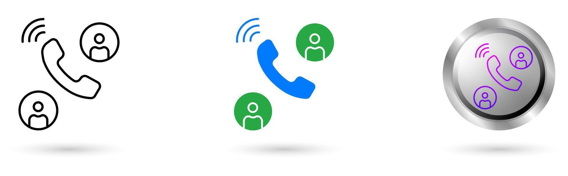 Interaction modern icons present automation technology in customer service, Available in various styles, including outline, solid, and glossy effects, ideal for helpdesk software etc. vector