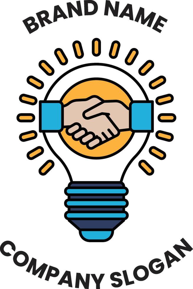 A logo for a company that is about to make a deal vector