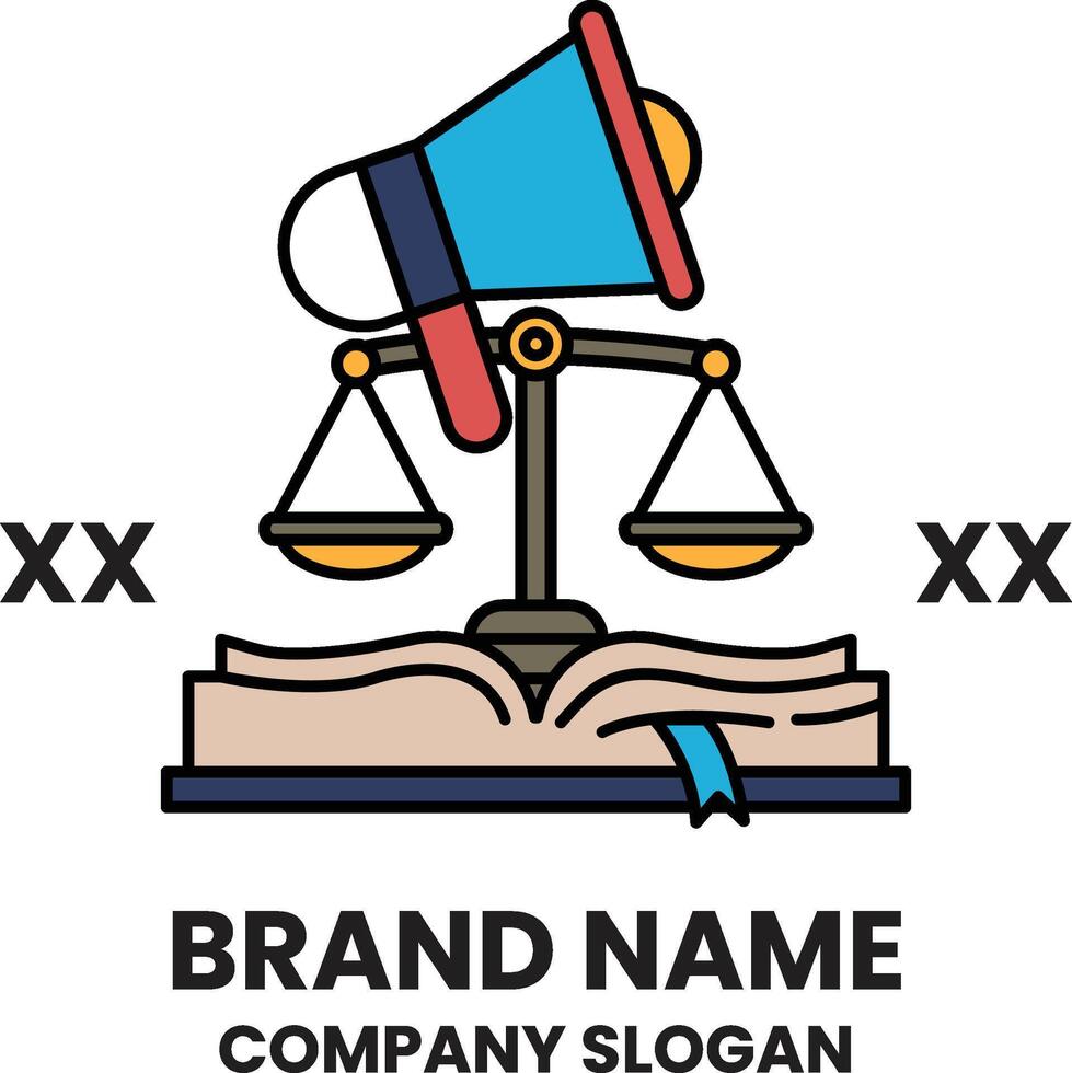 A logo for a company that has the words brand name and company logo on it vector