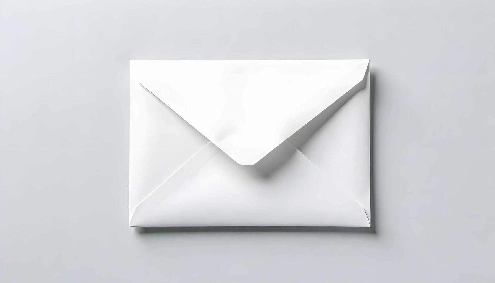 White envelope on a plain background photo