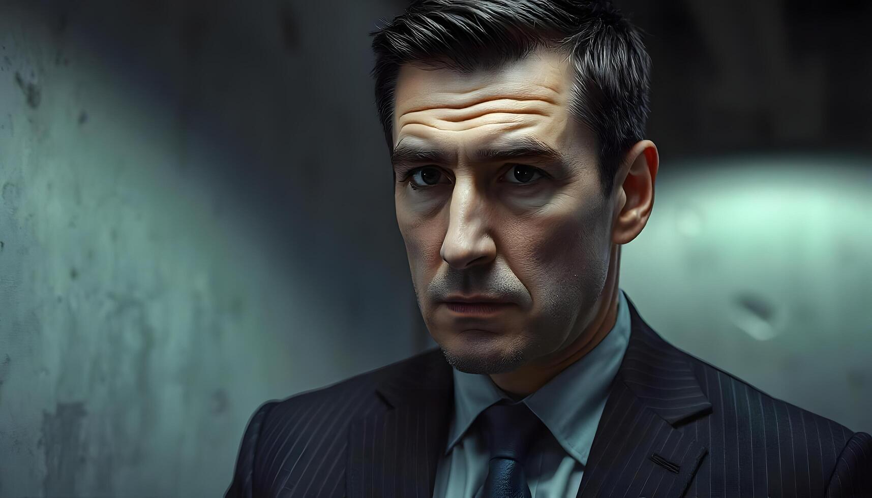 A man in a suit and tie looking at the camera photo