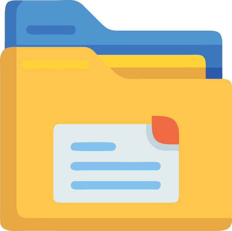 File folder icon vector