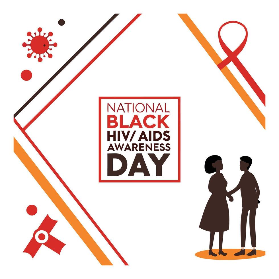 Fighting Health Empowering Communities National BlacV Awareness Dayk HI vector