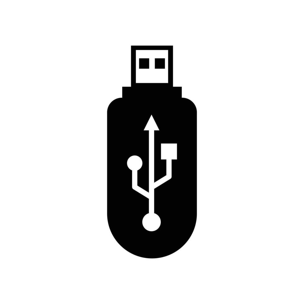 usb flash icon template illustration design vector