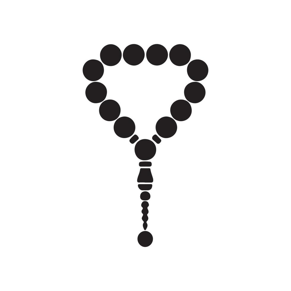 Rosary Icon, Symbol Illustration. vector