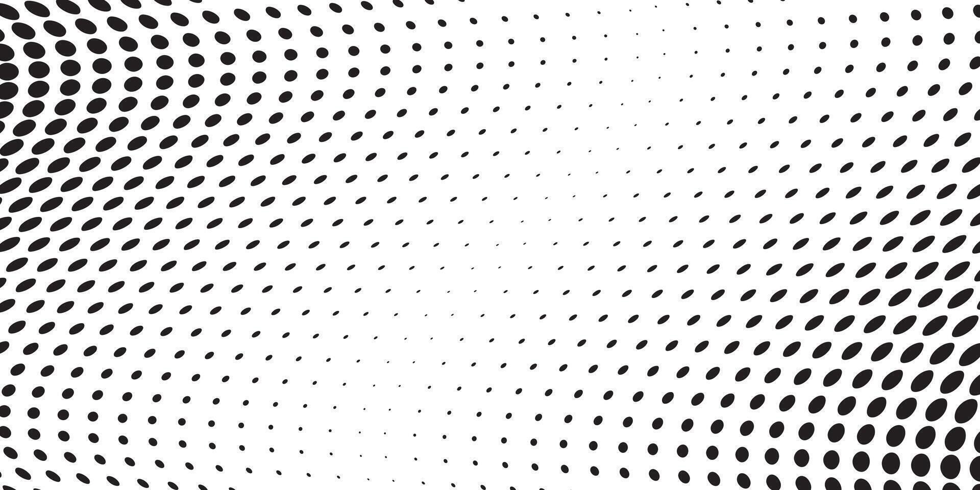 Wavy halftone pattern vector