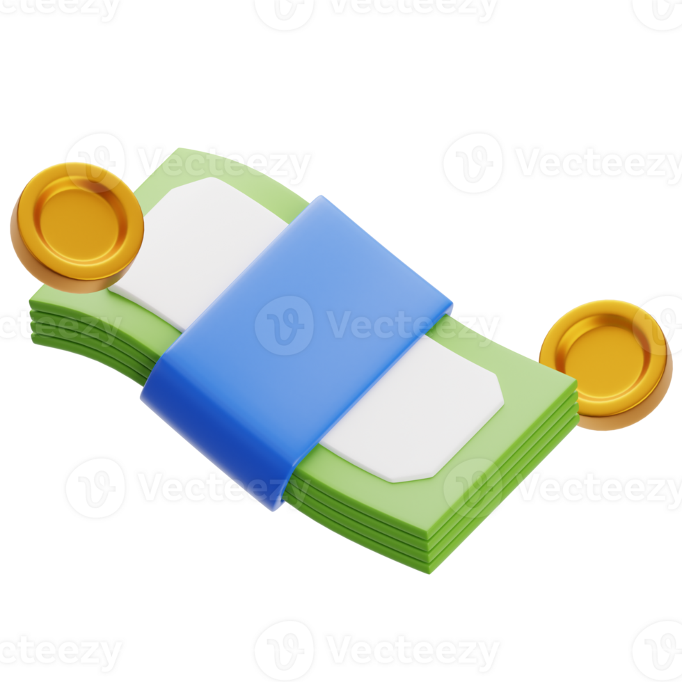 Money clipart 3d icon png
