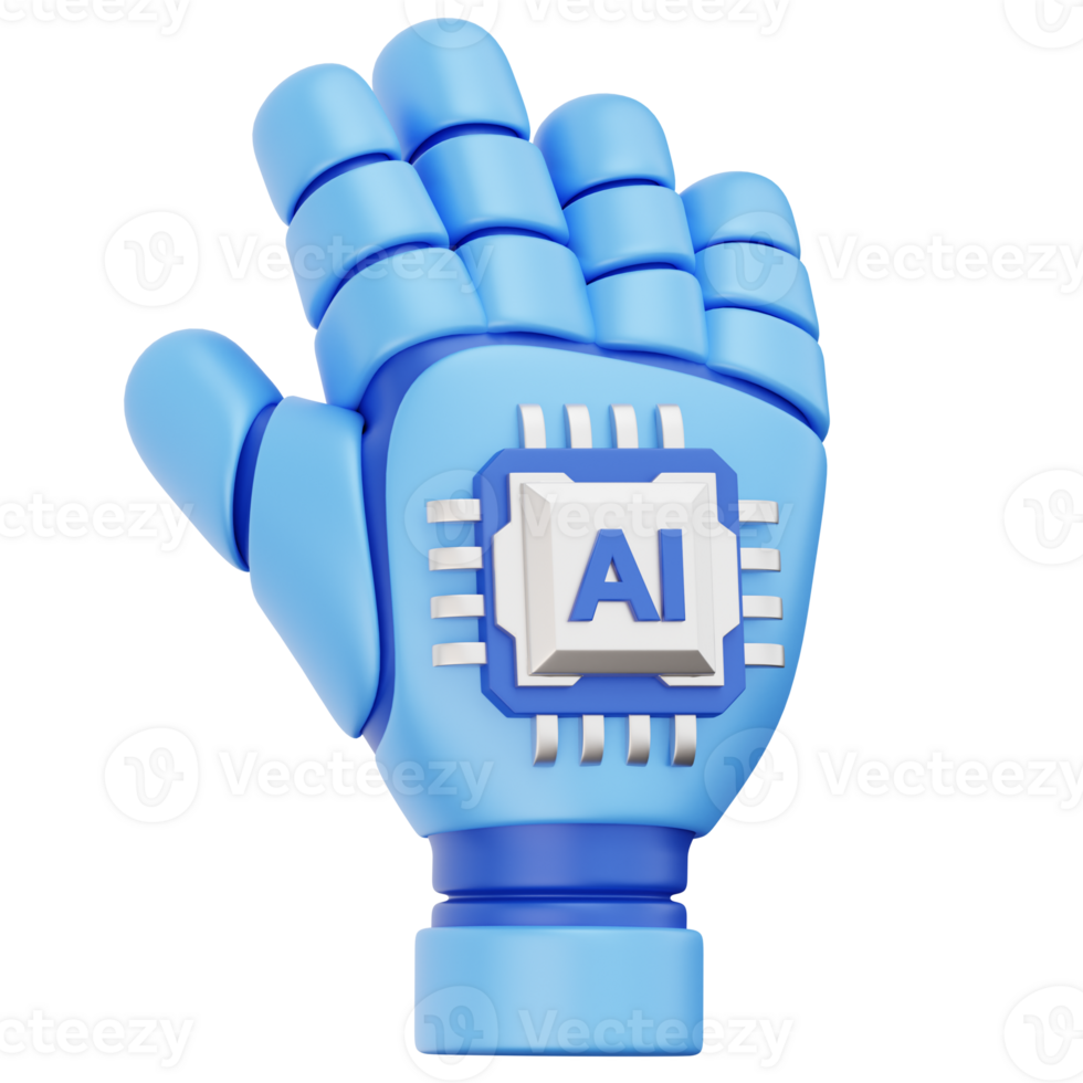 Ai glove with ai chip on it png