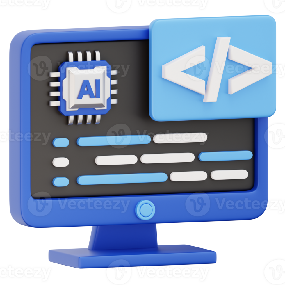 uma computador monitor com uma azul ícone do uma css Arquivo png