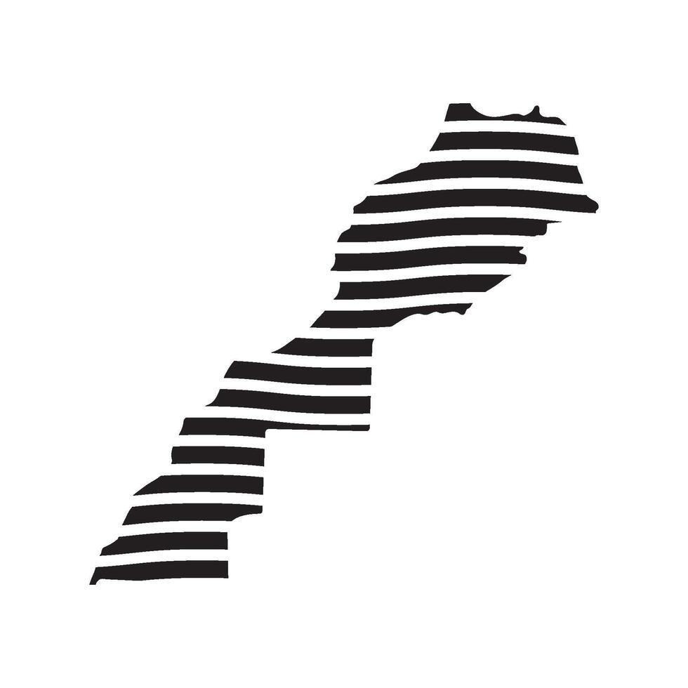 Morocco Map Icon element design vector
