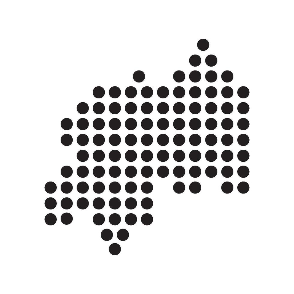Rwanda Map Icon symbol element vector