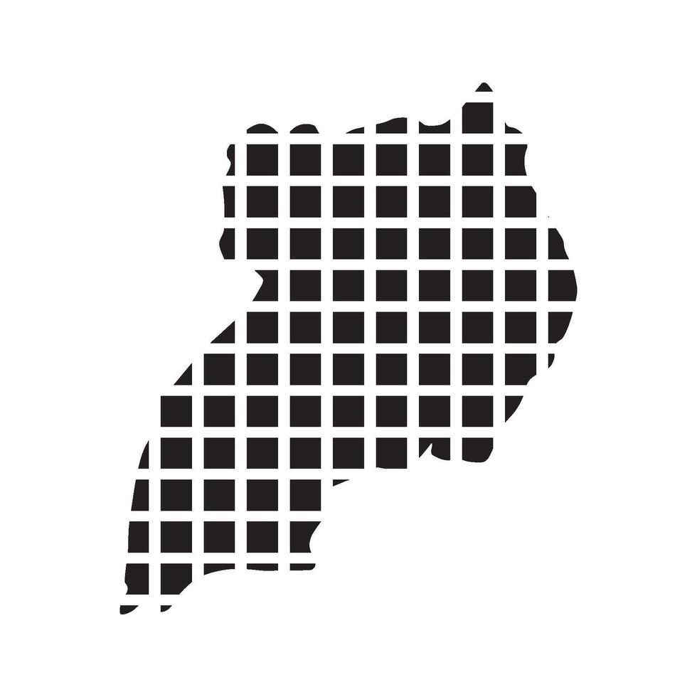 Uganda Map Icon element vector