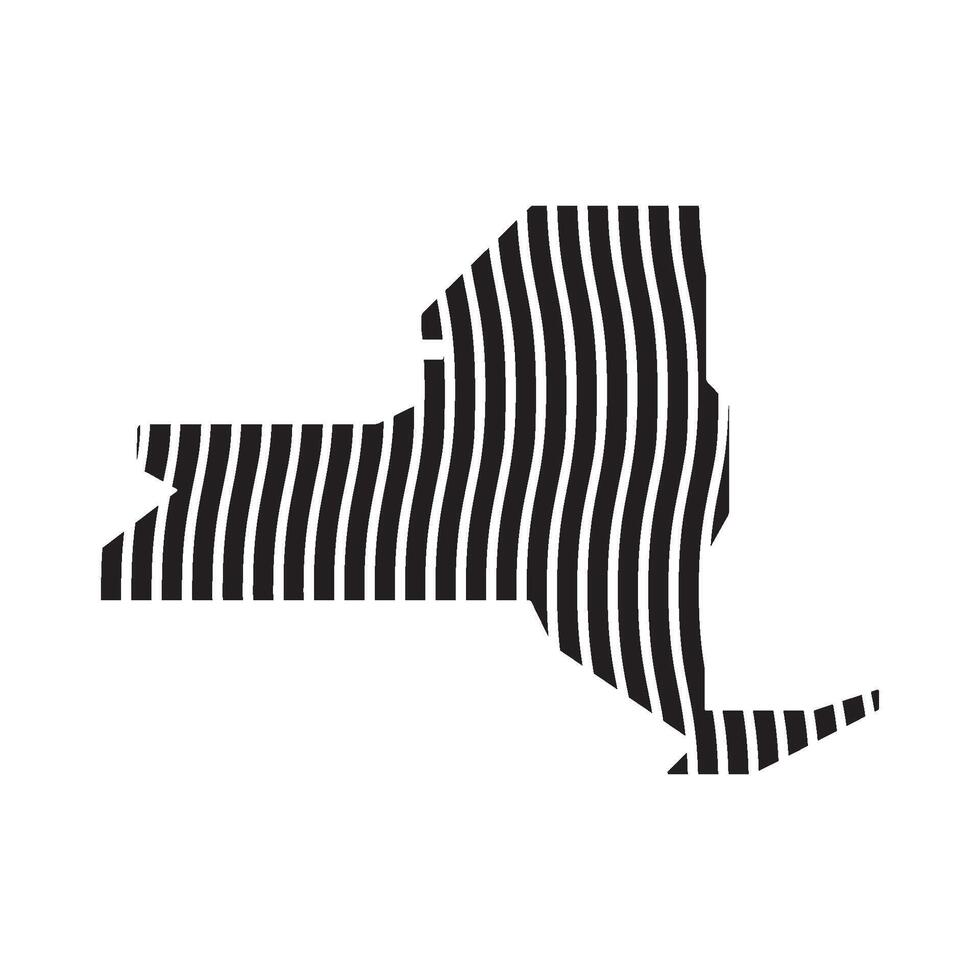 New York Map Icon design element vector