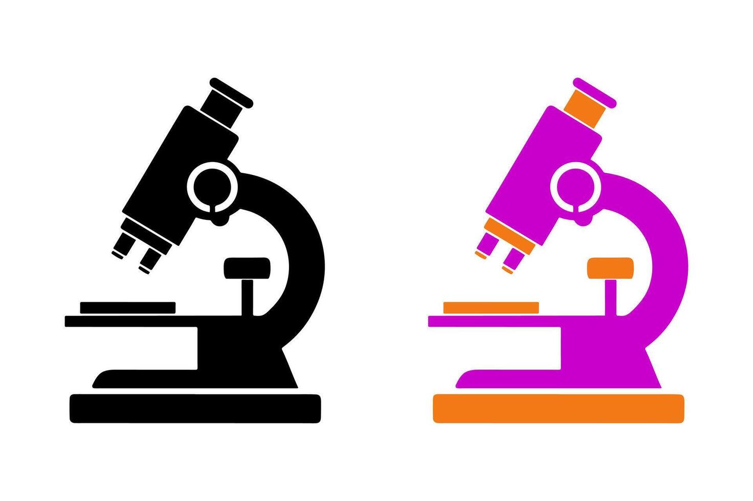 Silhouette of biotechnology icon. vector