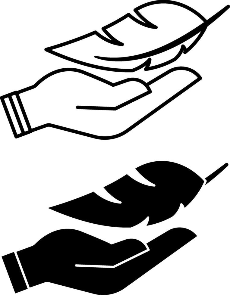 Lightweight Material Icons. Black and White Illustration. Low Density Fabric, Breathable Textile. Material Characteristics Concept vector