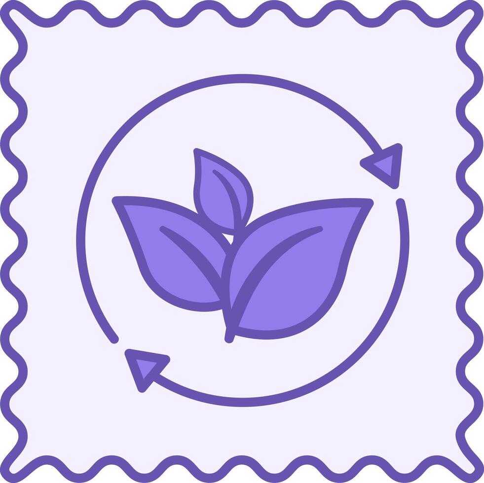 Colored Eco Material Icon. Illustration. Materials Produced With Minimal Use Of Resources And Minimal Impact On The Environment. Eco-Friendly Fabric vector