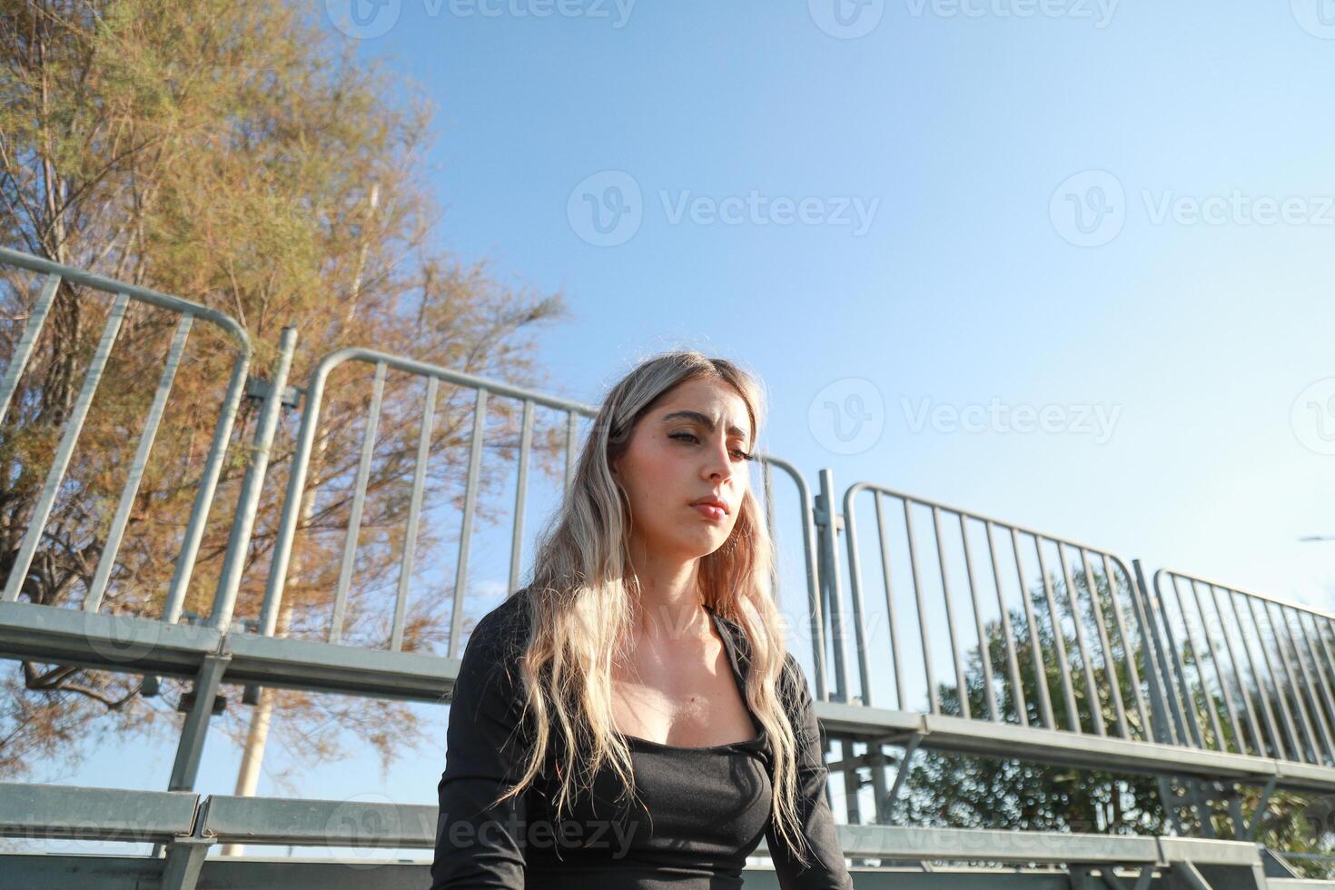 Gentle Wind Brushes Against a Tearful Face photo