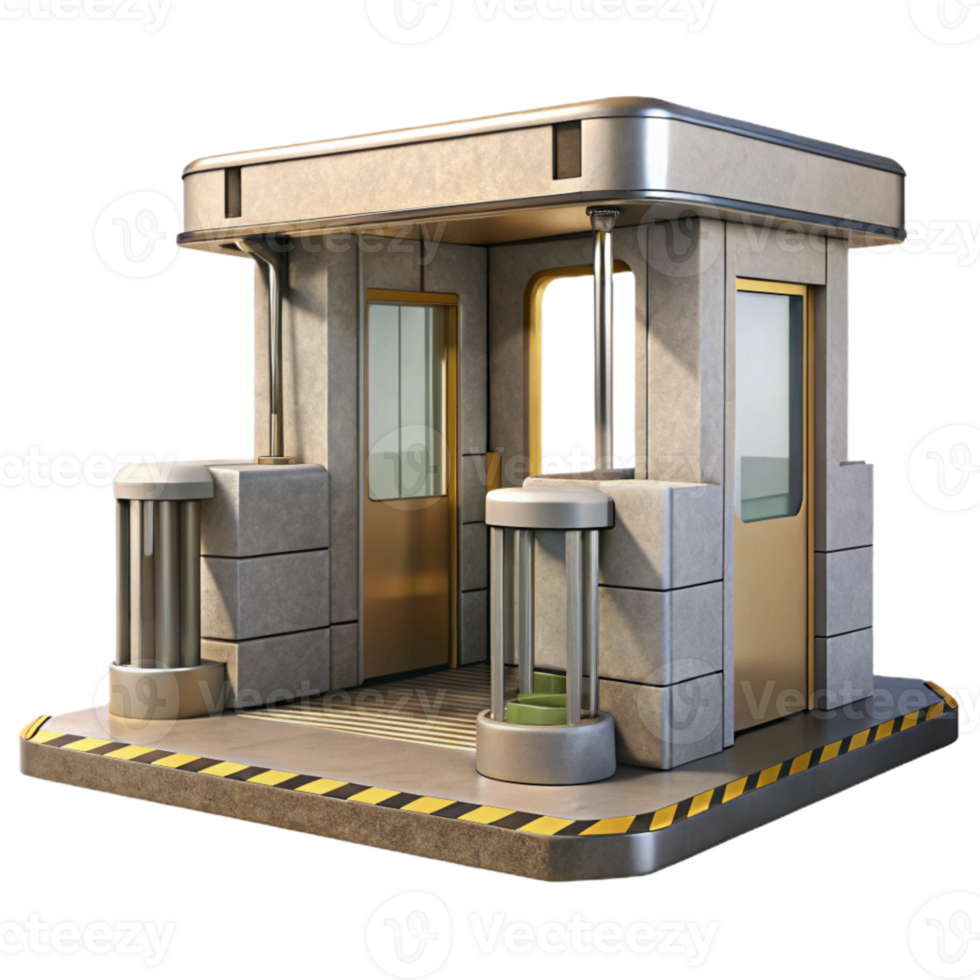 wonderful classic Empty Subway Entrance Turnstile Isolated Cutout 4K png