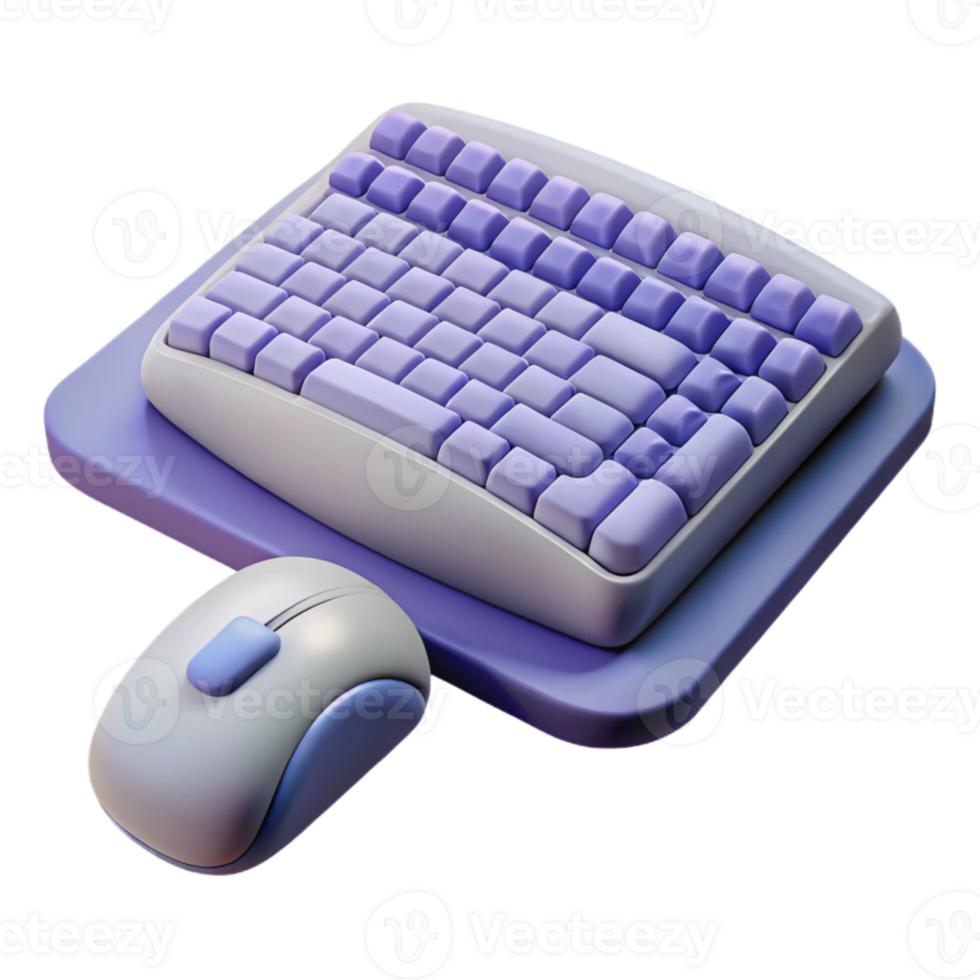 dramatic abstract Ergonomic Keyboard and Mouse Set Cutout Element premium png