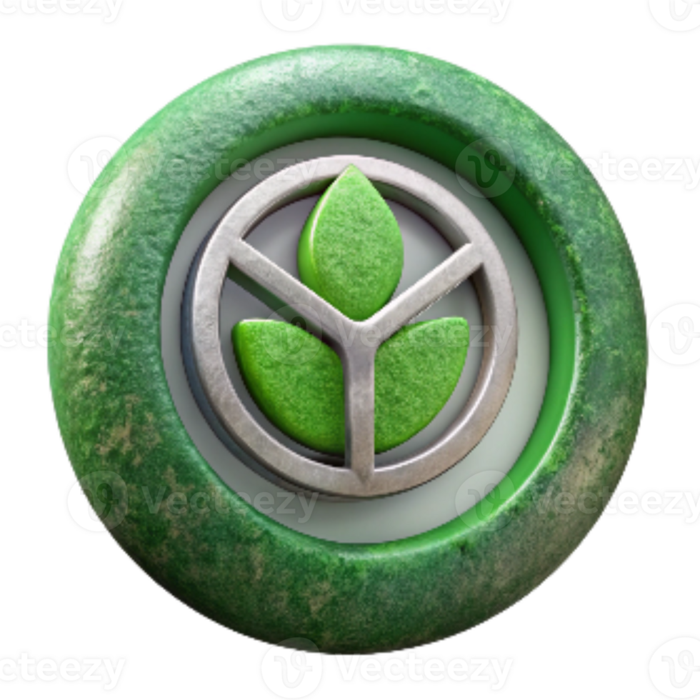 vibrant abstract Environmental Protection Symbol Isolated professional png