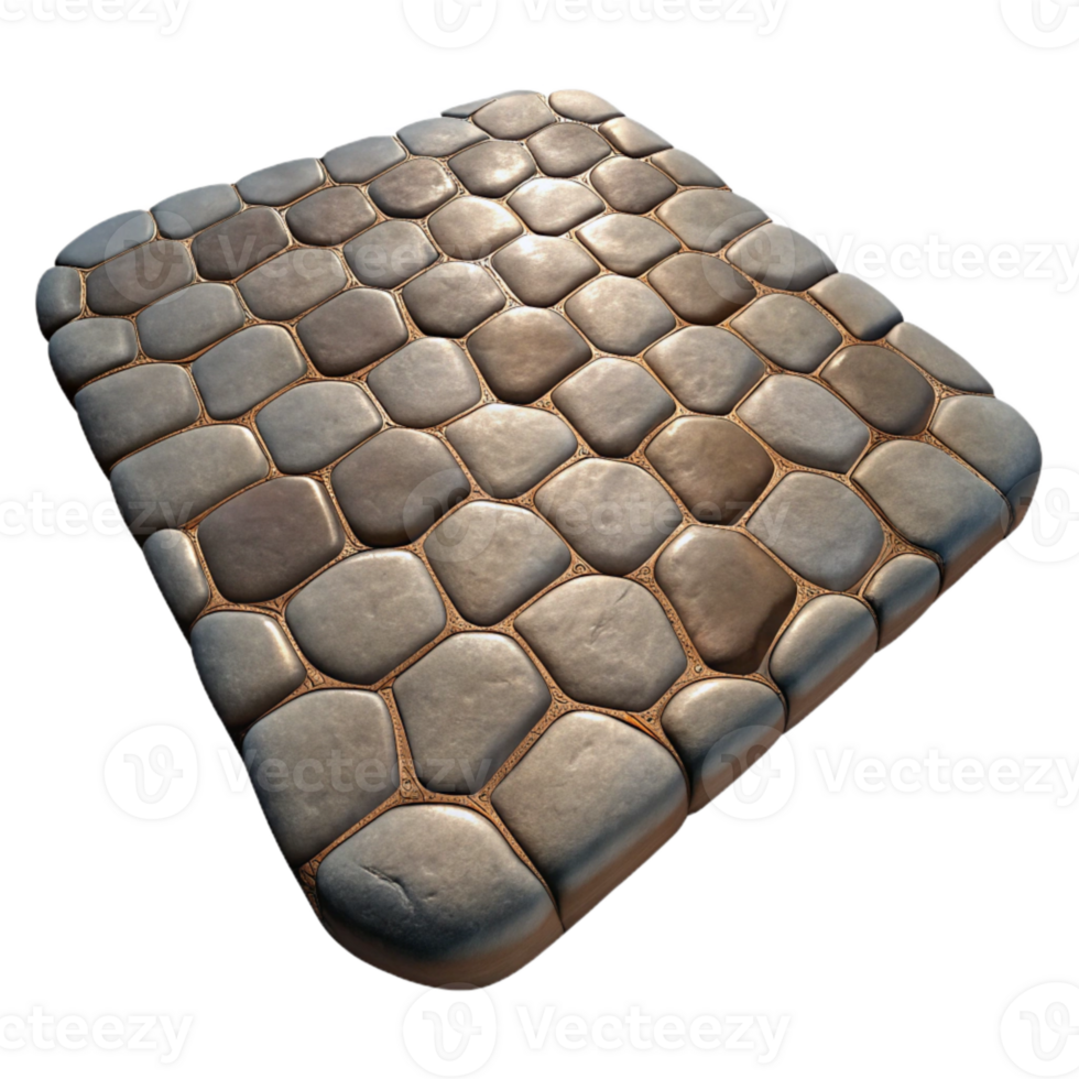 serene creative European Cobblestone Street Isolated Element professional png