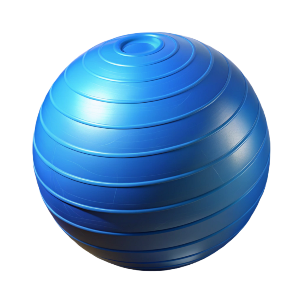 serene rustic Exercise Ball Blue Cutout Transparent Background authentic png