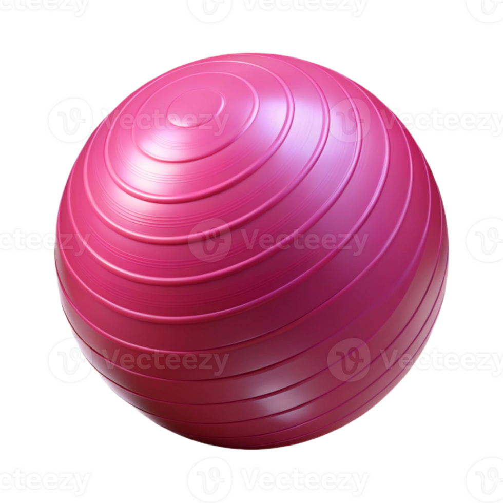 dramatic rustic Exercise Ball Bright Pink Isolated Element high resolution png