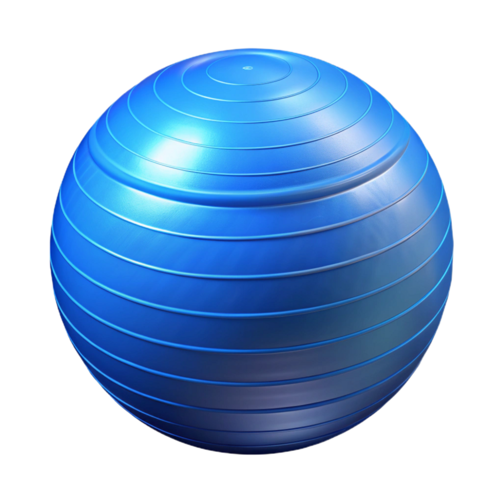 beautiful classic Exercise Ball Blue Cutout Transparent Background high quality png