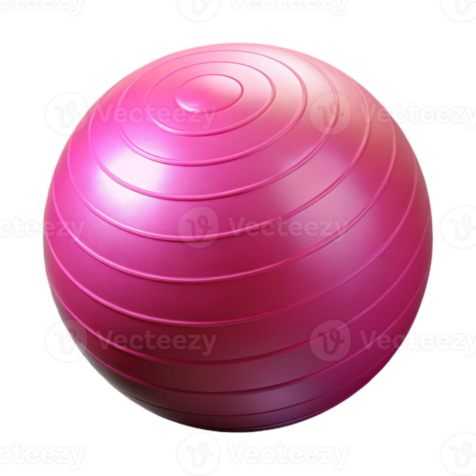 magnificent minimalist Exercise Ball Bright Pink Isolated Element authentic png