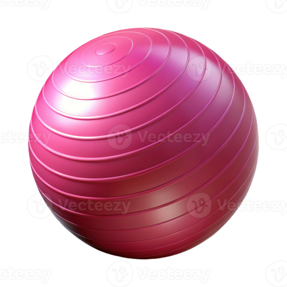 serene abstract Exercise Ball Bright Pink Isolated Element professional png