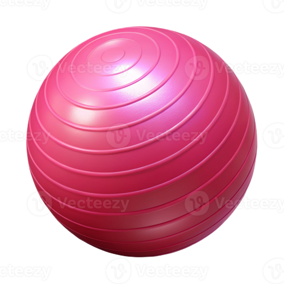 extraordinary classic Exercise Ball Bright Pink Isolated Element premium png