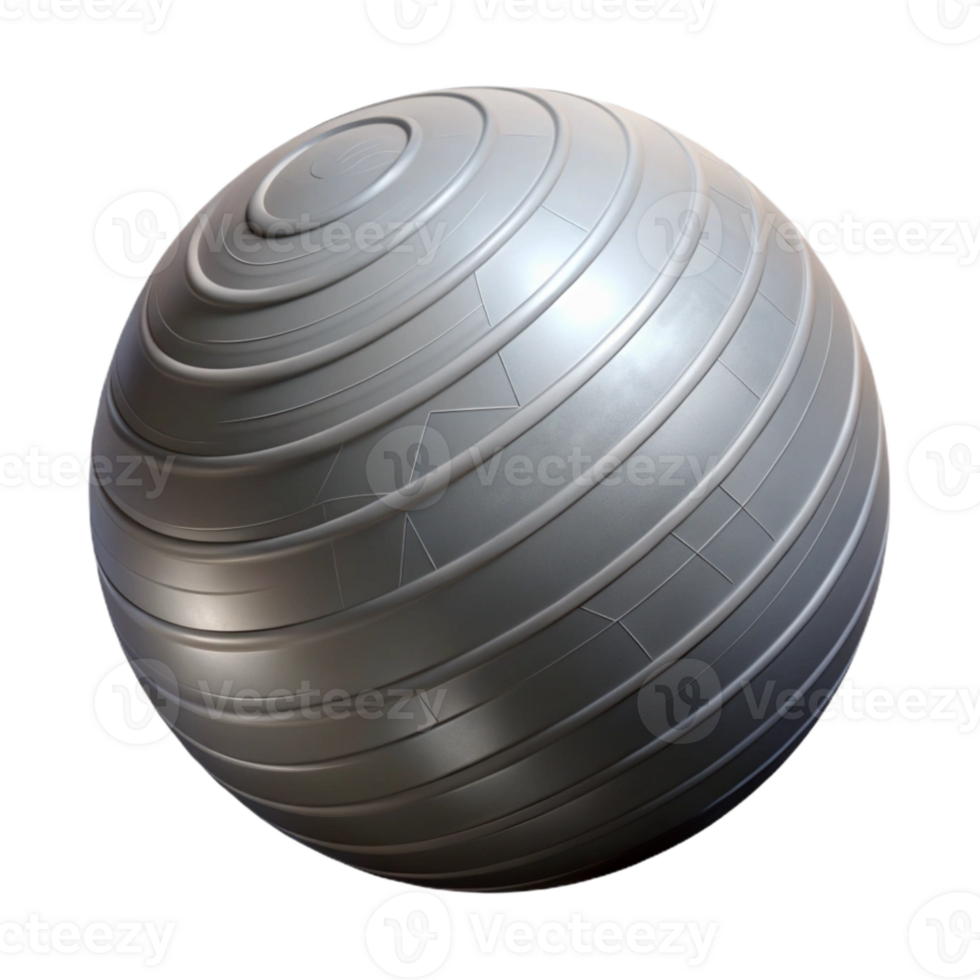 magnificent vintage Exercise Ball Deflated Isolated Element 4K png