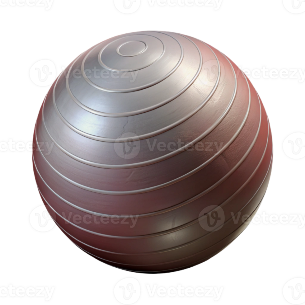 beautiful abstract Exercise Ball Inflated Shape Isolated Element premium png