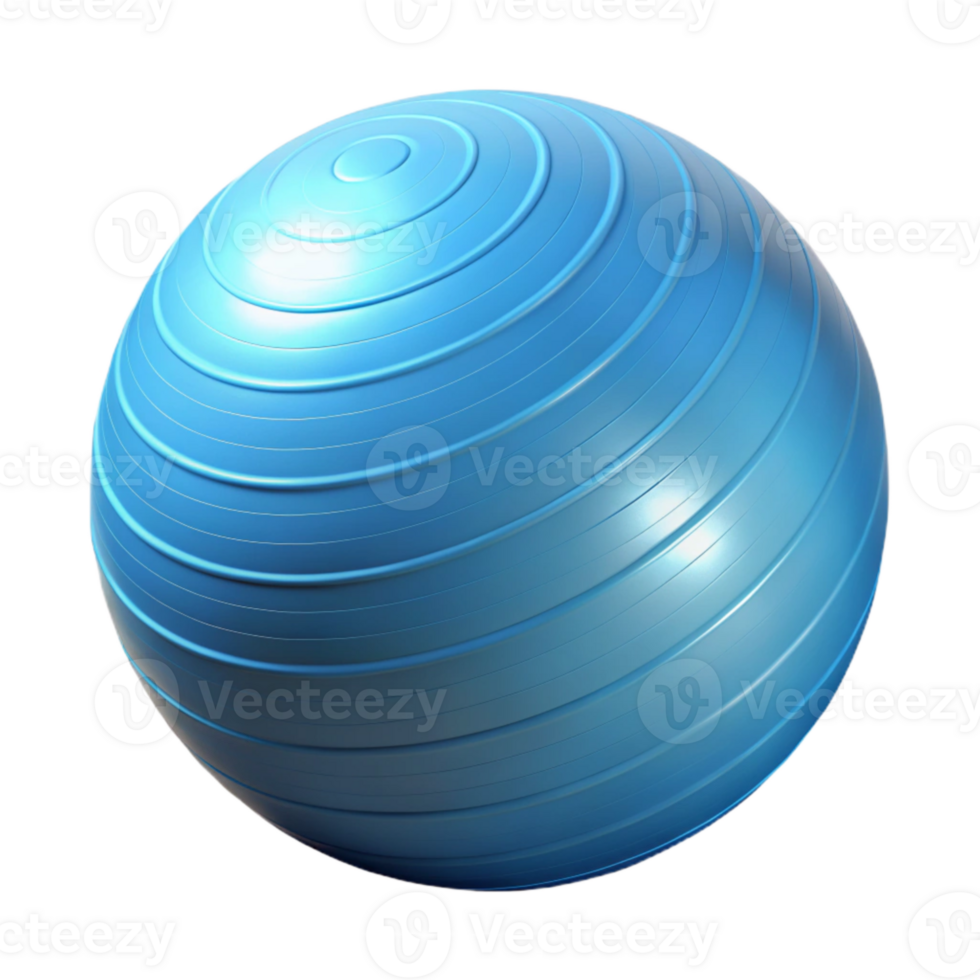 dramatic classic Exercise Ball Light Blue Isolated Element original png
