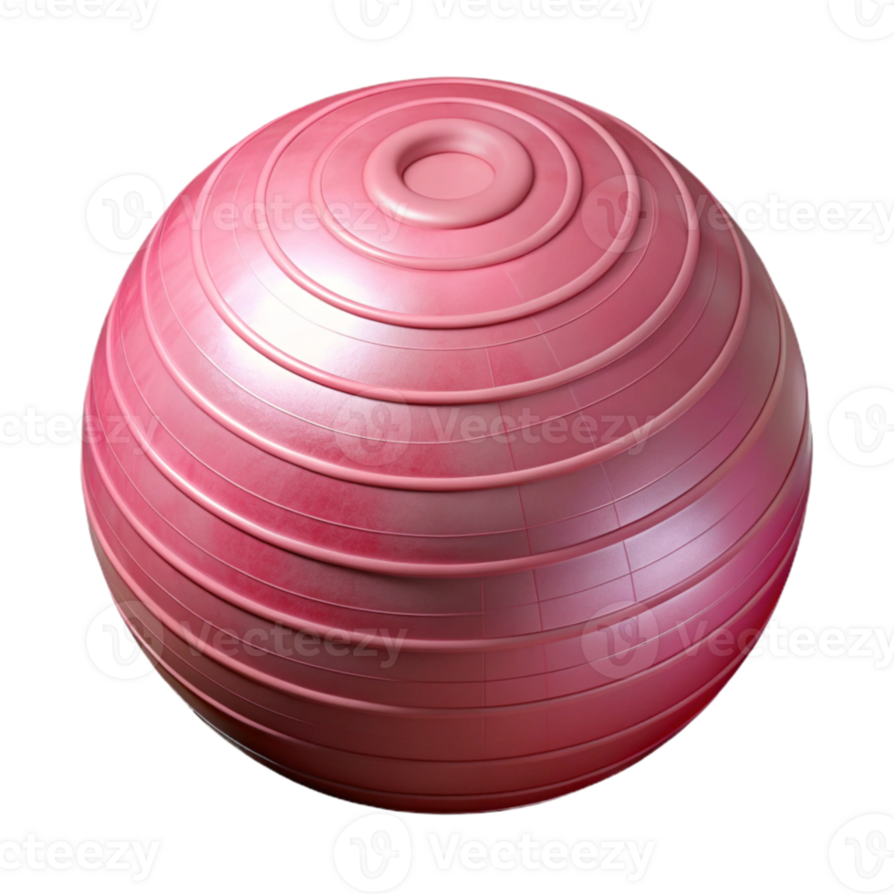 vibrant traditional Exercise Ball Pink Cutout Transparent Background authentic png