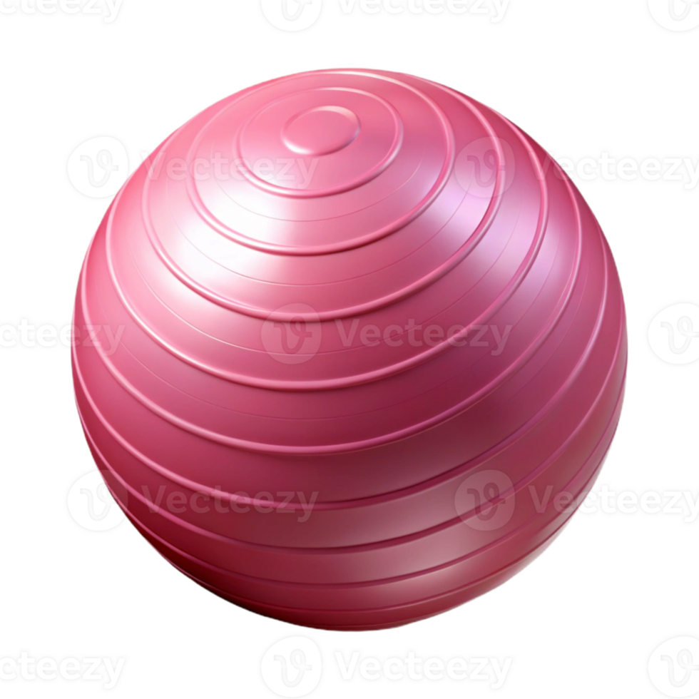 beautiful traditional Exercise Ball Pink Deflated Isolated Cutout exclusive png