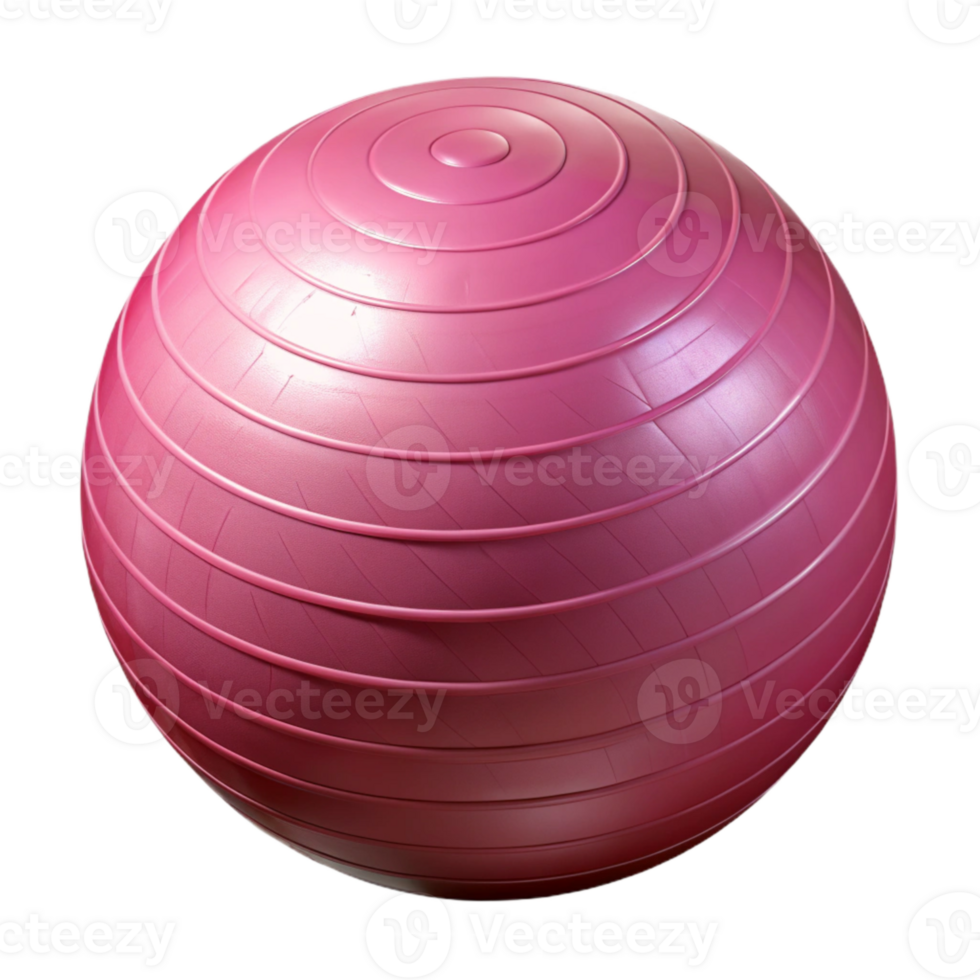 dramatic modern Exercise Ball Pink Deflated Isolated Cutout high quality png