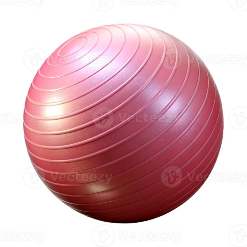 dramatic creative Exercise Ball Pink Inflated Isolated Cutout exclusive png